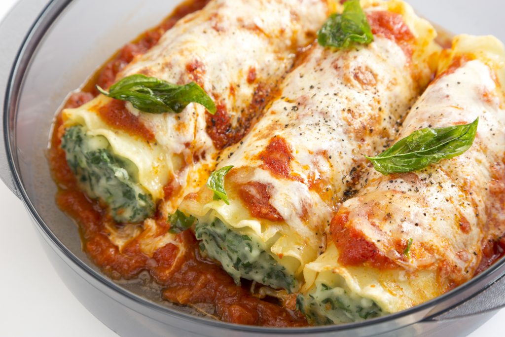 Spinat-Canneloni - Bildnachweis: ALEAIMAGE – Stock-ID: 165250434 – Lizenz erworben am: 05.06.2025