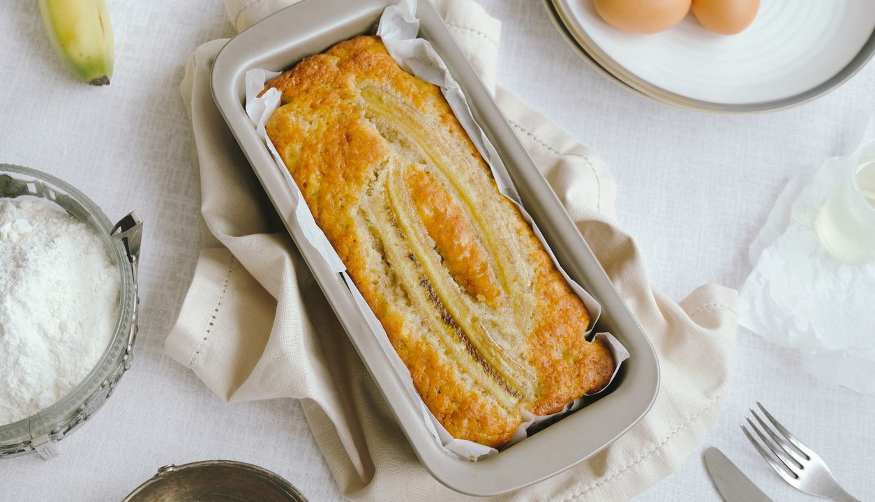 Einfacher Bananenkuchen: saftig und aromatisch aus der Kastenform