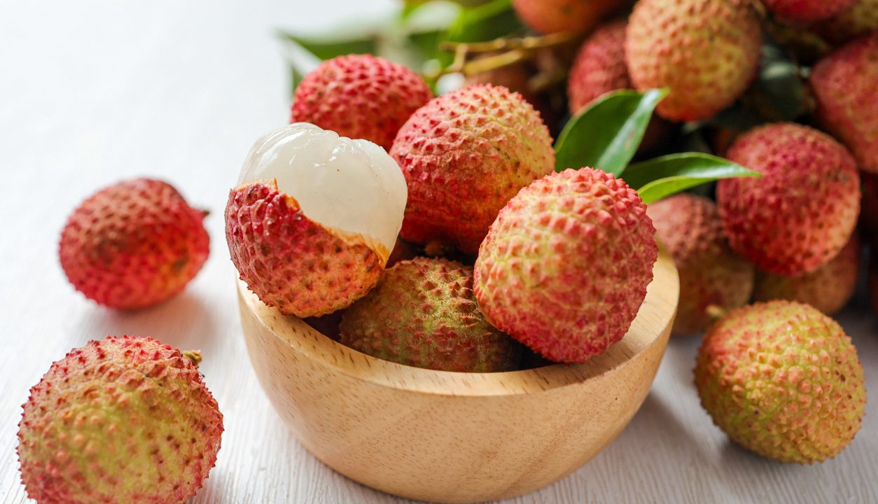 Litschis als exotische Naschfrucht